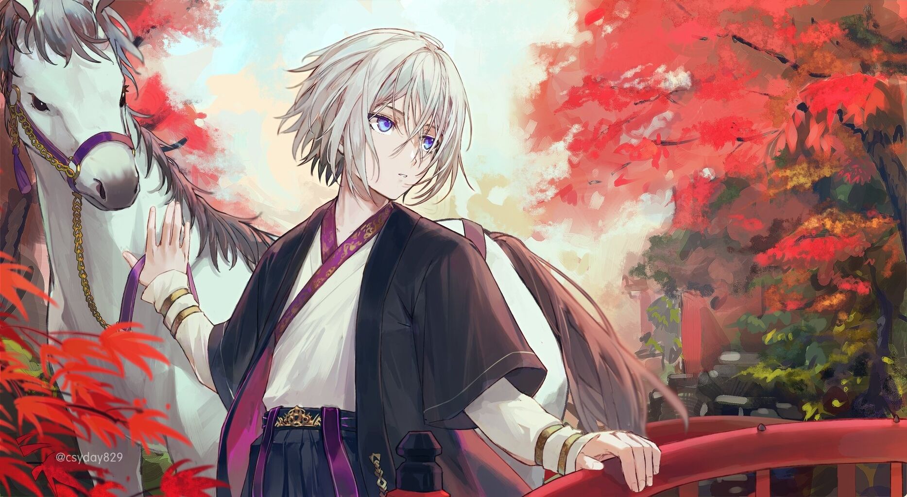 Fgo ᴄsʏᴅᴀʏさんの新聞広告衣装の蘭陵王イラスト 蘭ちゃん美しいです