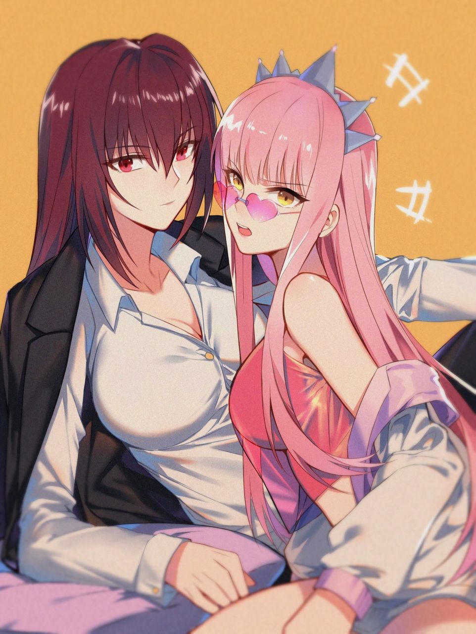 Fgo スカサハ師匠 メイヴイラスト 喧嘩しつつもイチャイチャするケルト百合 最高です