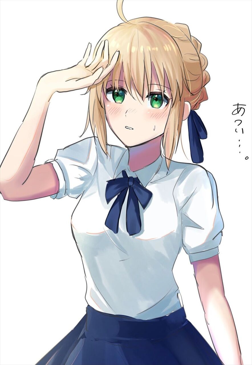 Fgo Sn私服のセイバーさんイラスト 今年も暑いですよね