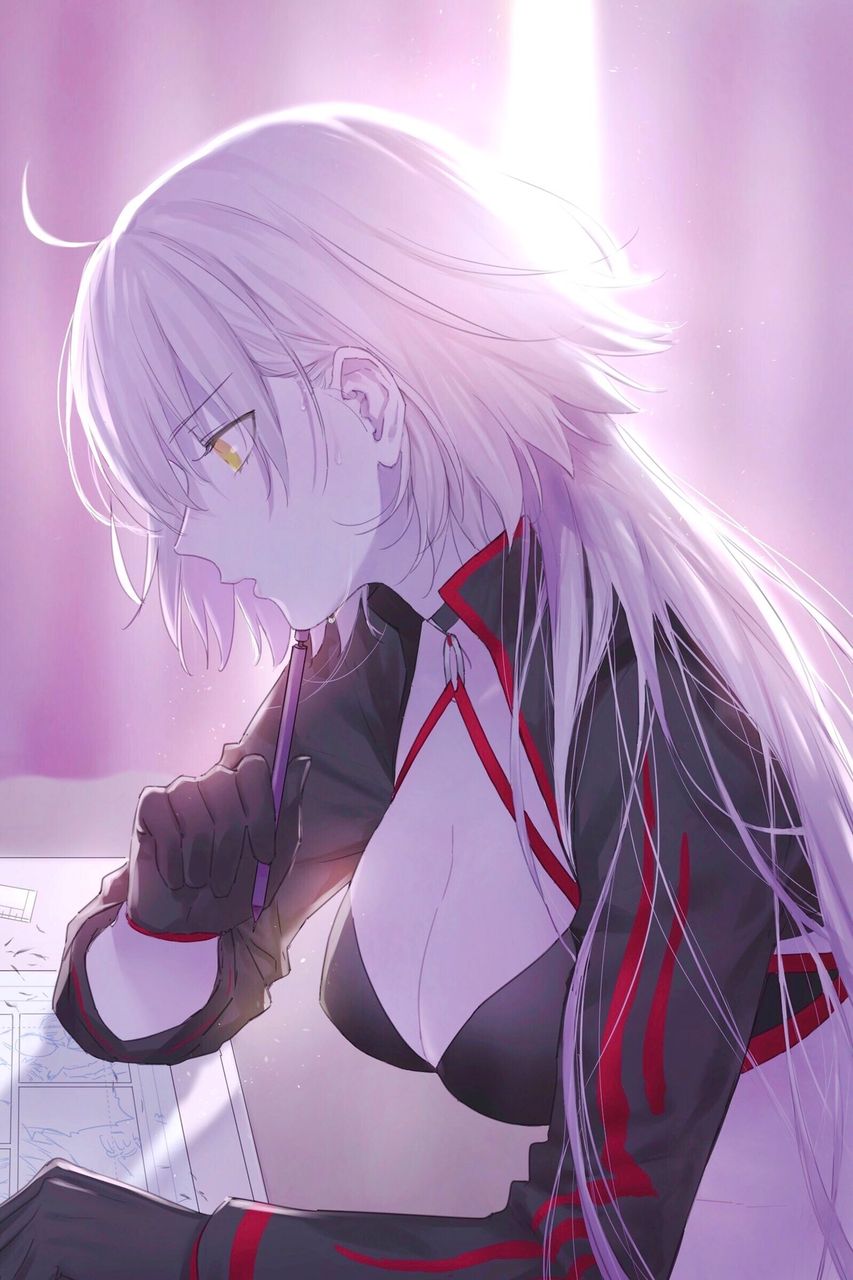 Fgo 同人制作をめっちゃ頑張ってる邪ンヌ 横顔美しすぎる