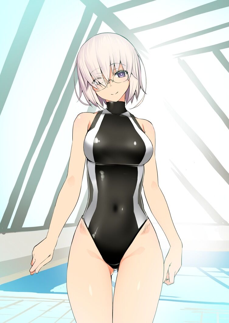 Fgo 競泳水着のマシュ後輩イラスト 優しい表情すこです Fgo 競泳水着のマシュ後輩イラスト 優しい表情すこです