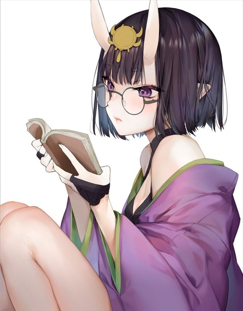 【FGO】眼鏡をかけて読書する酒呑ちゃん！！ 眼鏡酒呑ちゃん最高すぎる！のサムネイル
