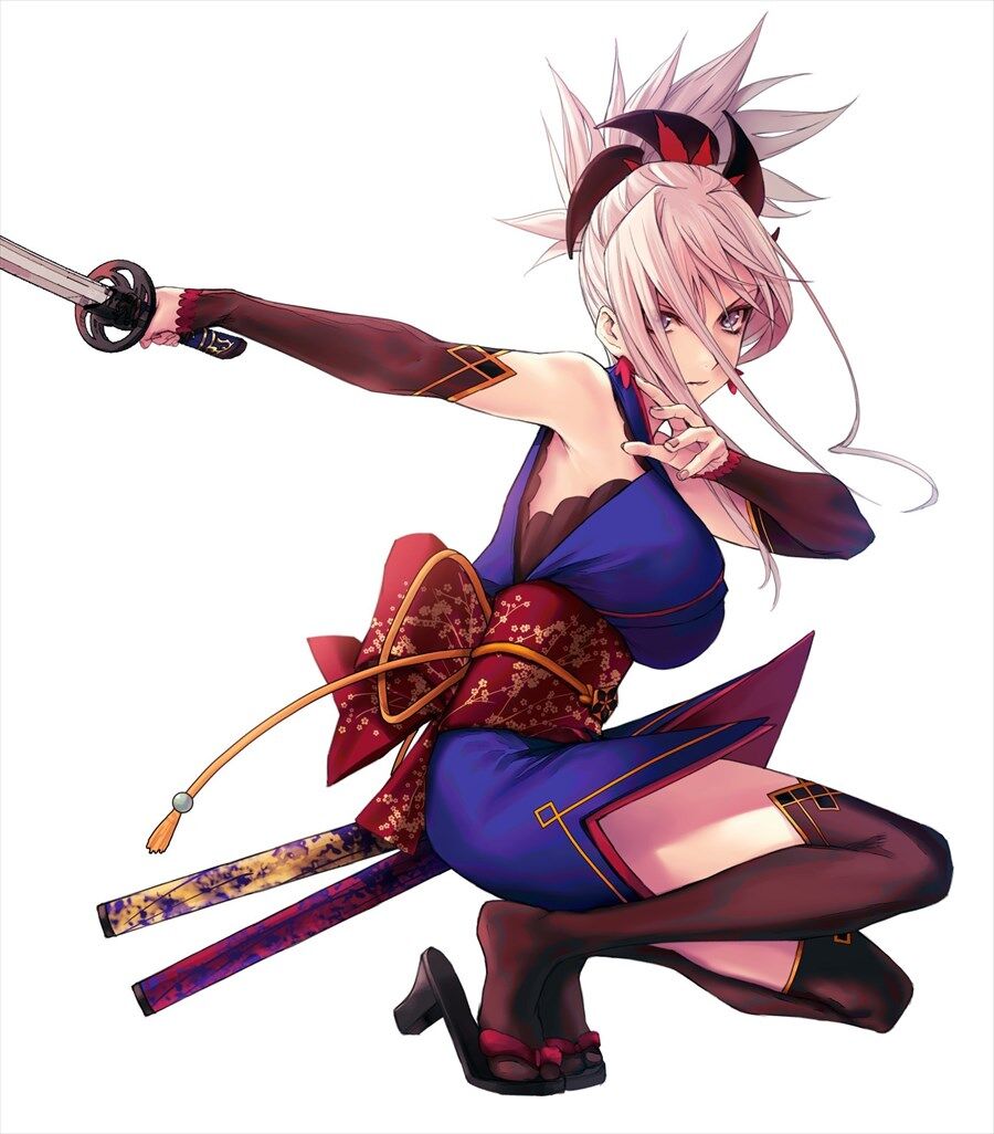 Fgo Applekunさんの刀を振る武蔵ちゃんイラスト 武蔵ちゃんかっこいいです