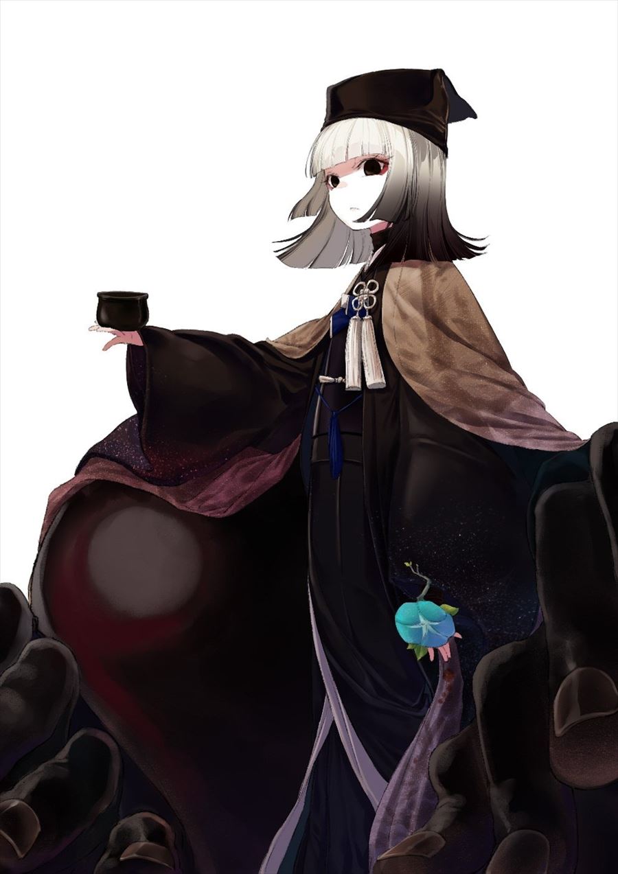 Fgo 黒着物の千利休イラスト 青いアサガオがより映えますね Fgo 黒着物の千利休イラスト 青いアサガオがより映えますね