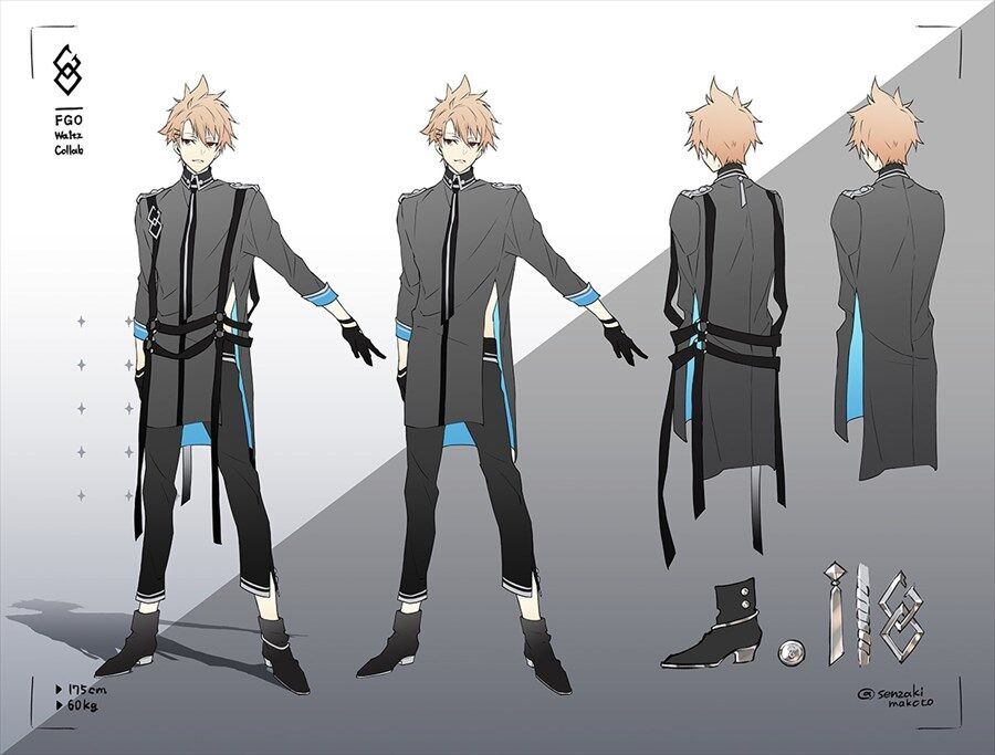 Fgo 概念礼装 カルデア スターズ のイケメン三人衆の設定イラスト アクセサリーはこんな感じなんですねぇ