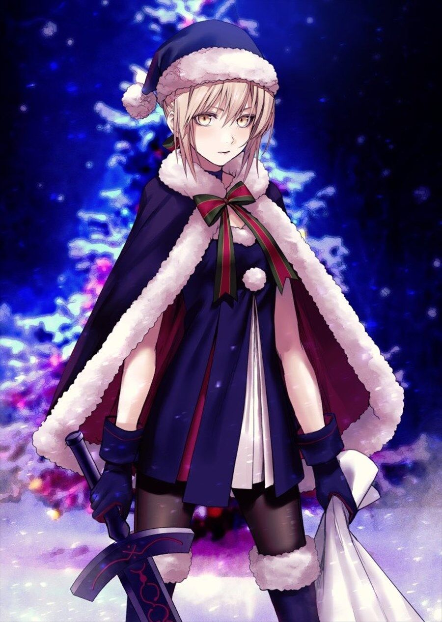 Fgo Pplekunさんのサンタオルタイラスト 初代サンタさんかっこいいです