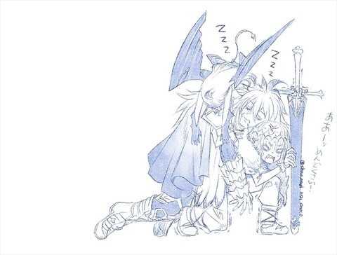 Fgo Chocoさんのジークフリート背負ったオベロン 重いやろなぁw Fgoまとめ カルデア速報
