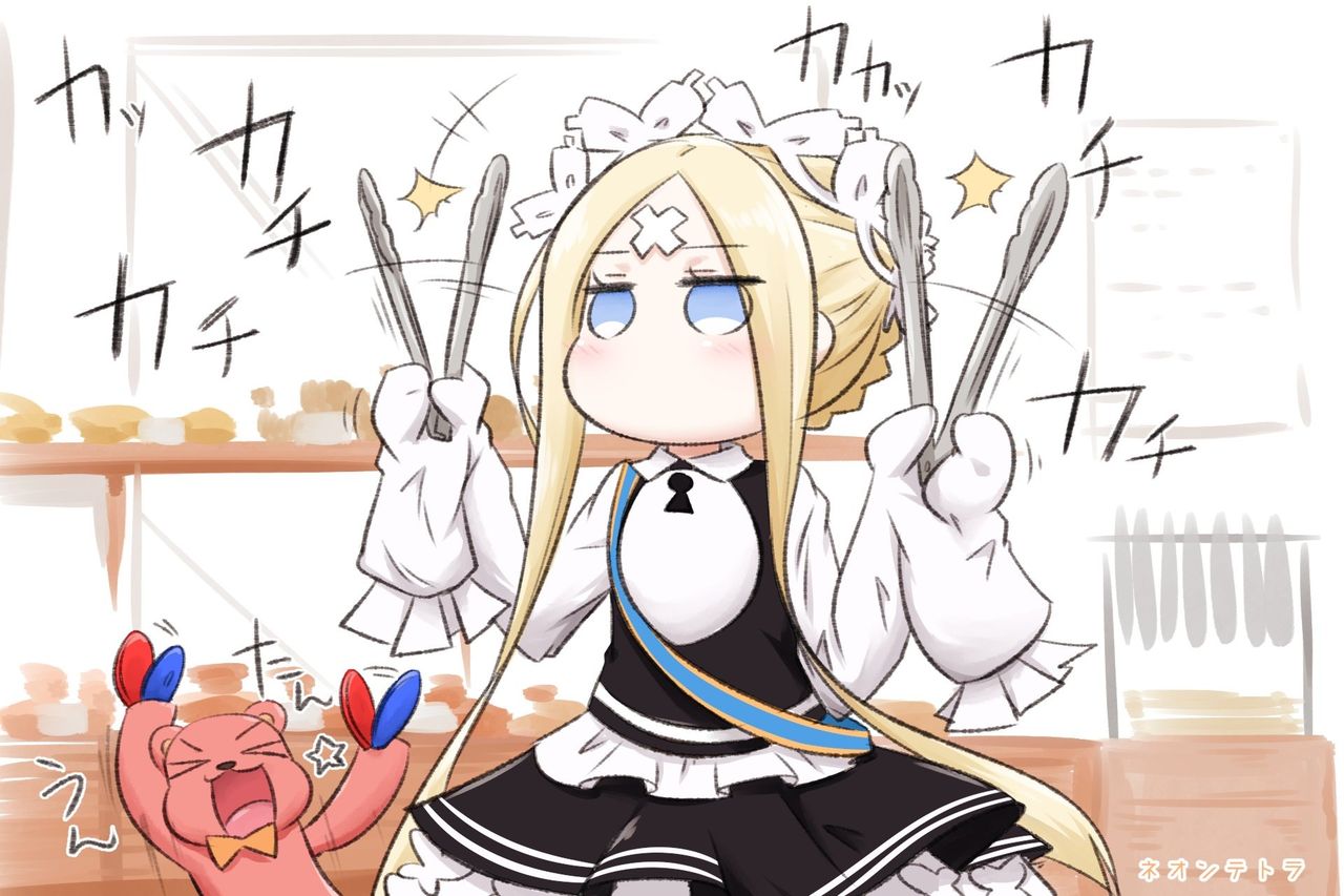 Fgo パン屋さんでトングをカチカチするアビーちゃんｗｗｗ パンに対する 威嚇行為ッ