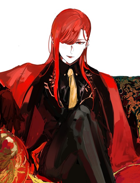 Fgo カルナ正装を着た魔王ノッブと魔王の衣装を着たカルナさんイラスト どっちも似合いすぎる