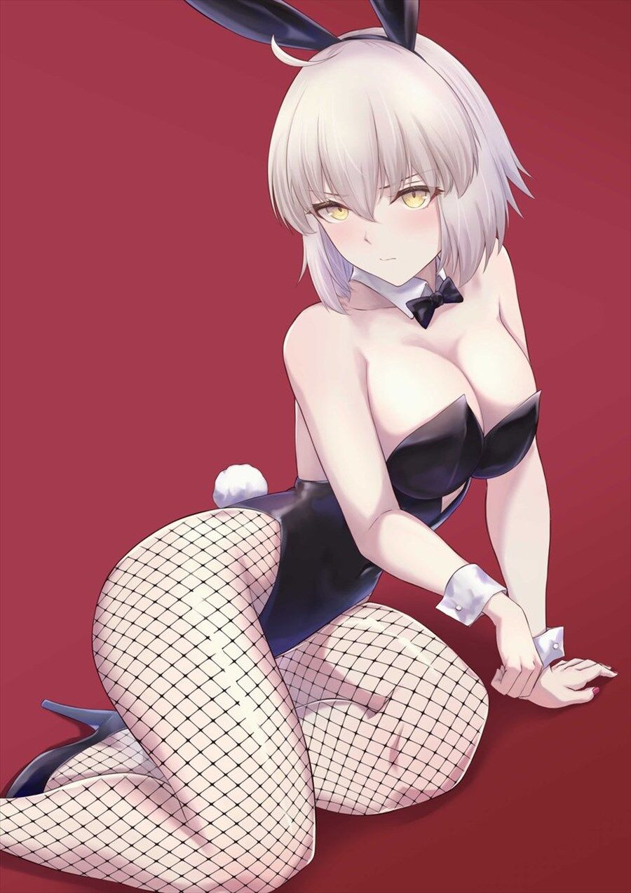 Fgo 奥馬さんのバニー邪ンヌイラスト 網タイツが素敵です
