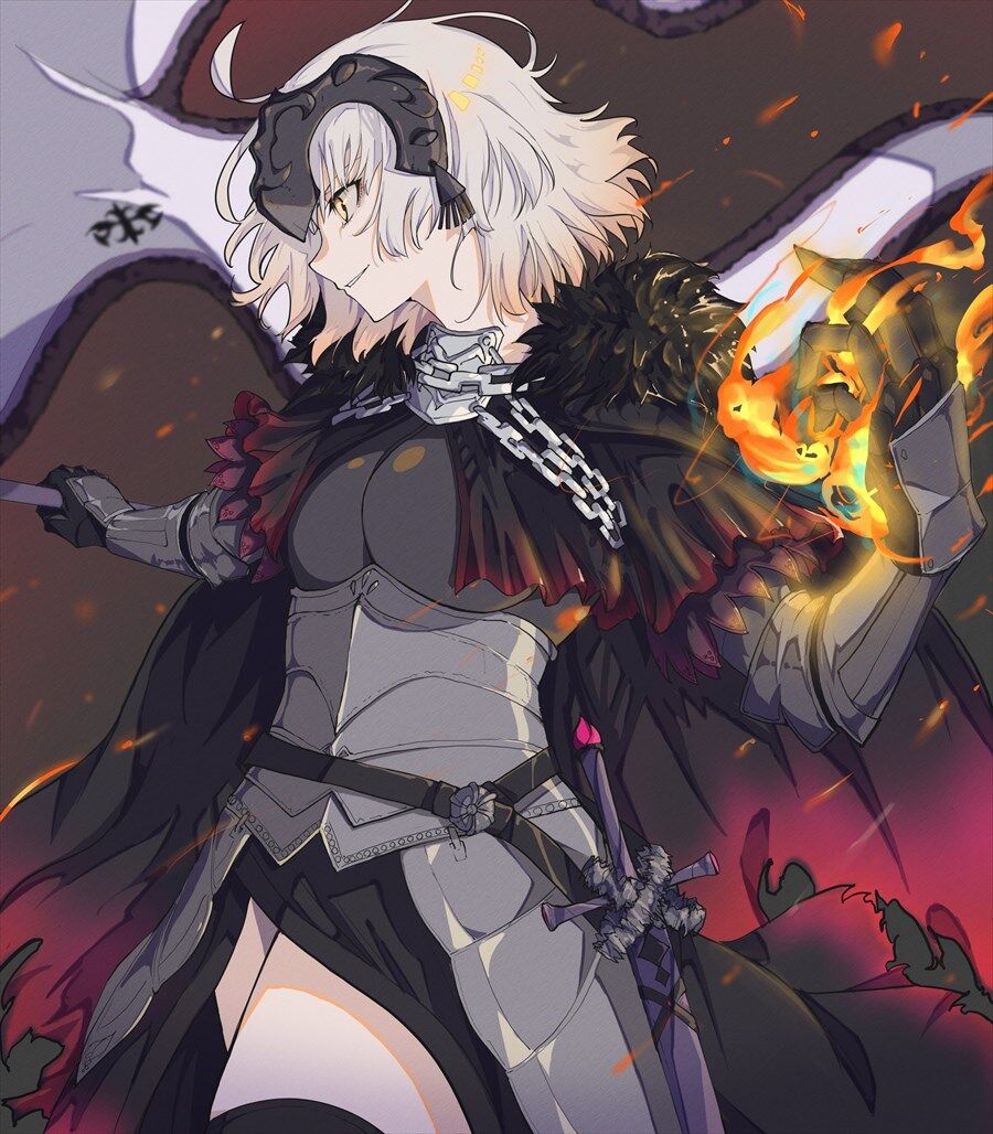 Fgo 魔女邪ンヌイラスト 炎を操る邪ンヌかっこいいね