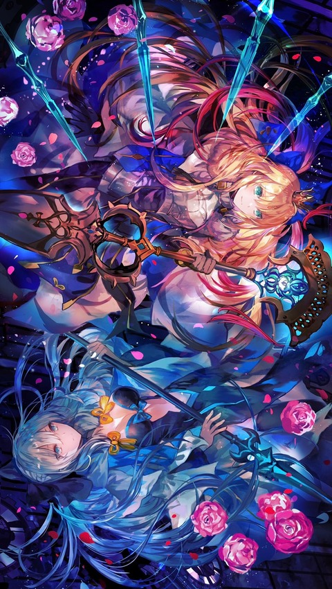 Fgo Riokaさんのキャストリア モルガン様イラスト 二人とも美しいです Fgoまとめ カルデア速報