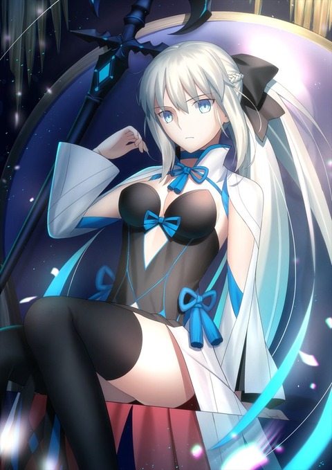 【FGO】Mishiroさんのモルガンイラスト！！ モルガン様は玉座が似合いますね！のサムネイル