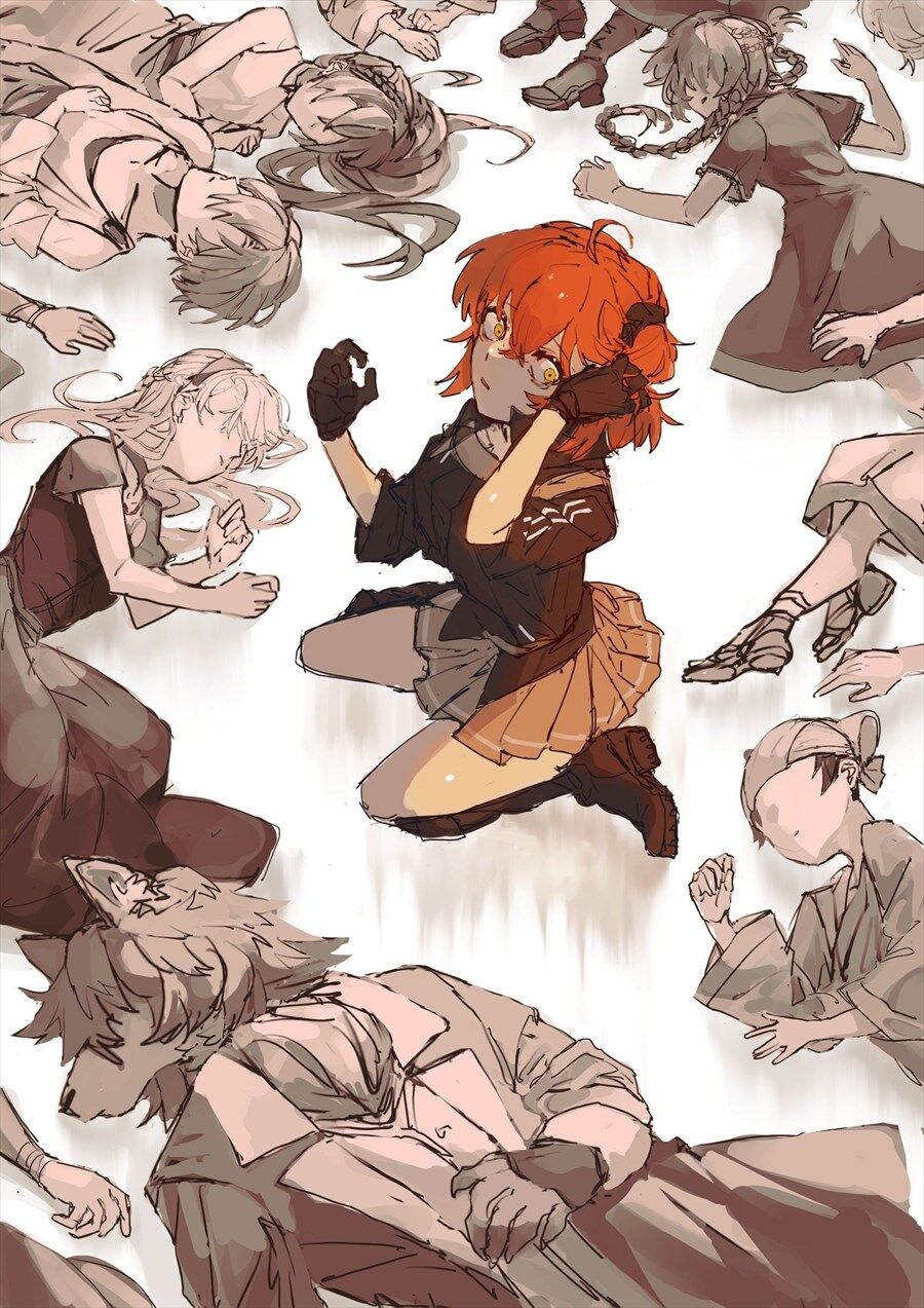 Fgo 剪定してきたキャラたちの死体とぐだ子イラスト Fgo主人公はマジでつらい役を背負わされてるよね