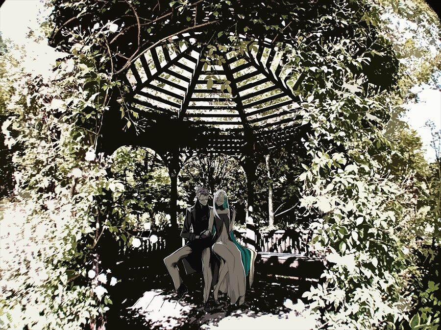 Fgo 庭園でいちゃつくシグルド ブリュンヒルデ このオシャレカップルいいぞ
