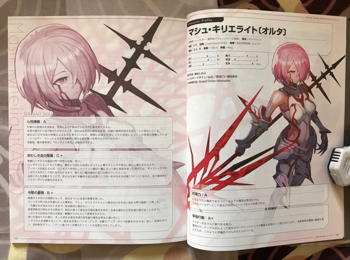 Fgo マシュ キリエライト オルタ のマテ資料が見つかる 冷徹な感じすこ
