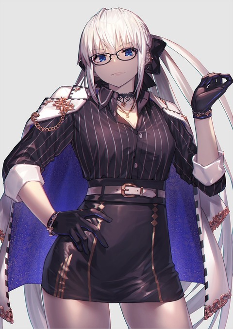 Fgo カッコいい衣装の眼鏡モルガン様イラスト 眼鏡モルガン様素敵すぎる Fgoまとめ カルデア速報