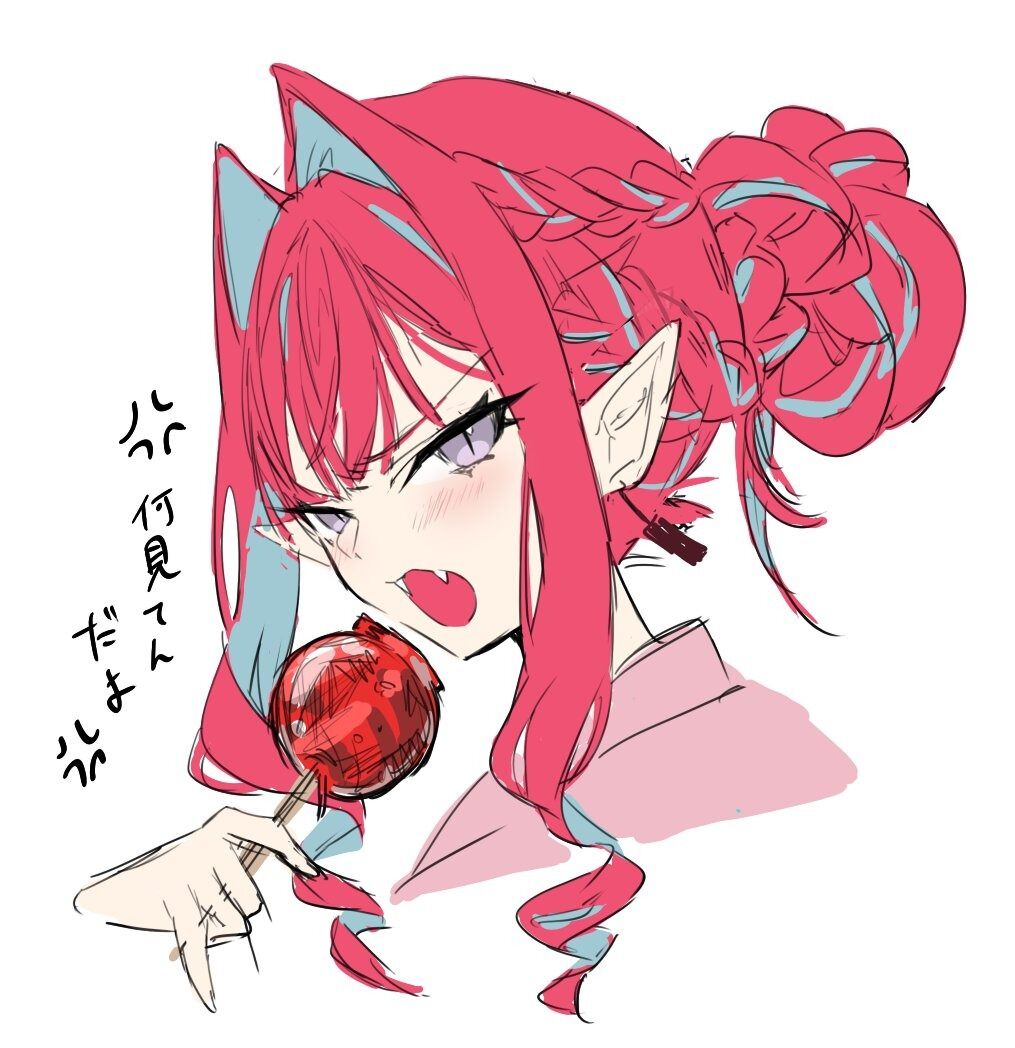 Fgo 浴衣姿でりんご飴を食べるトリ子 浴衣トリ子見てみたいです