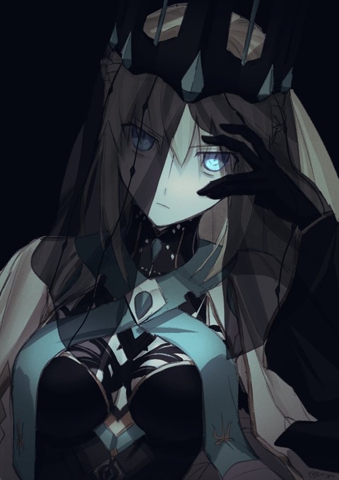 Fgo 礼視座さんのフェイスベール姿のモルガン様イラスト この姿のモルガン様好きすぎる Fgoまとめ カルデア速報