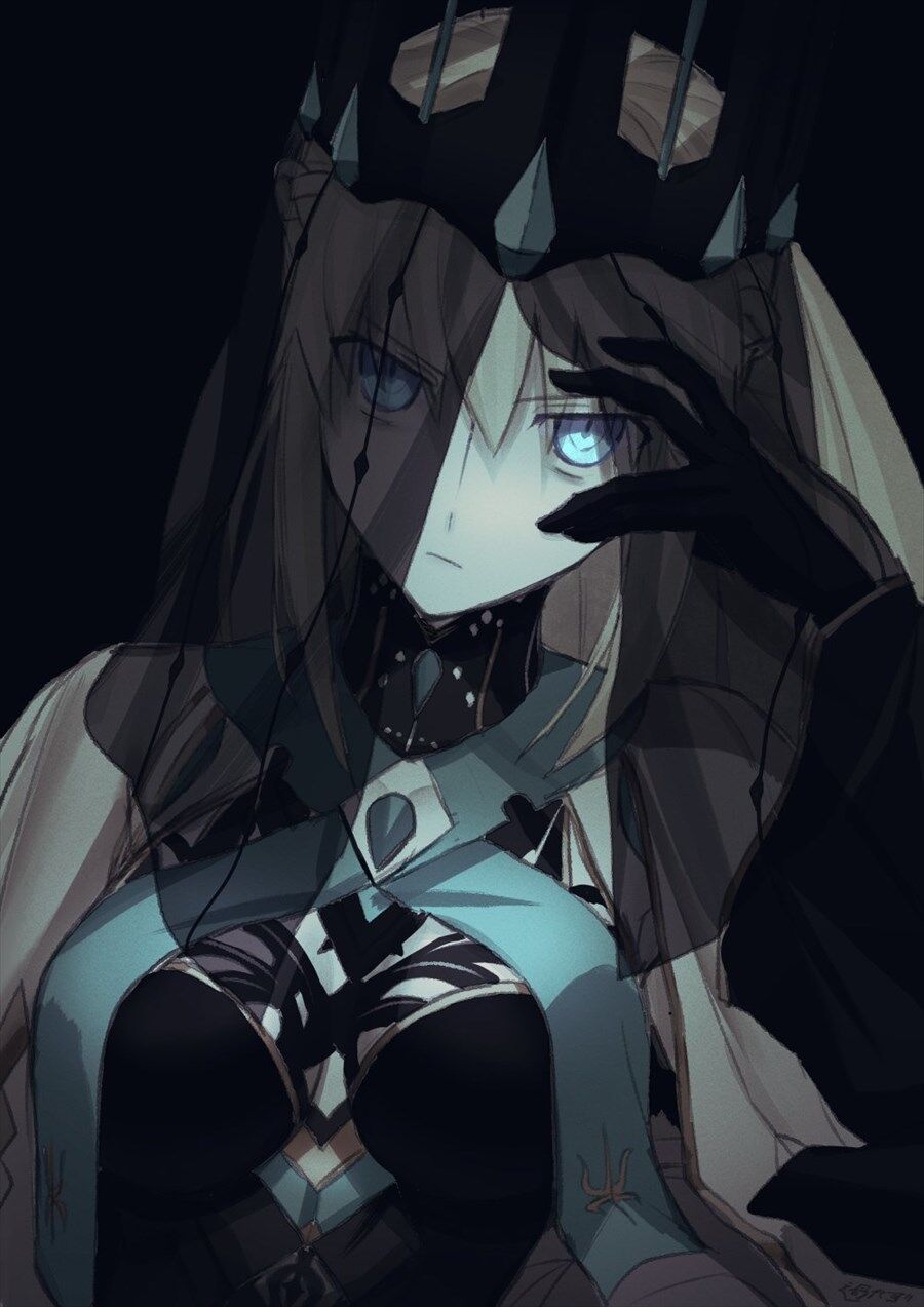 Fgo 礼視座さんのフェイスベール姿のモルガン様イラスト この姿のモルガン様好きすぎる