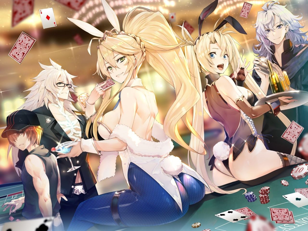 Fgo サーヴァント達のカジノ風景イラスト やっぱバニー衣装は最高だね Fgo サーヴァント達のカジノ風景イラスト やっぱバニー衣装は最高だね