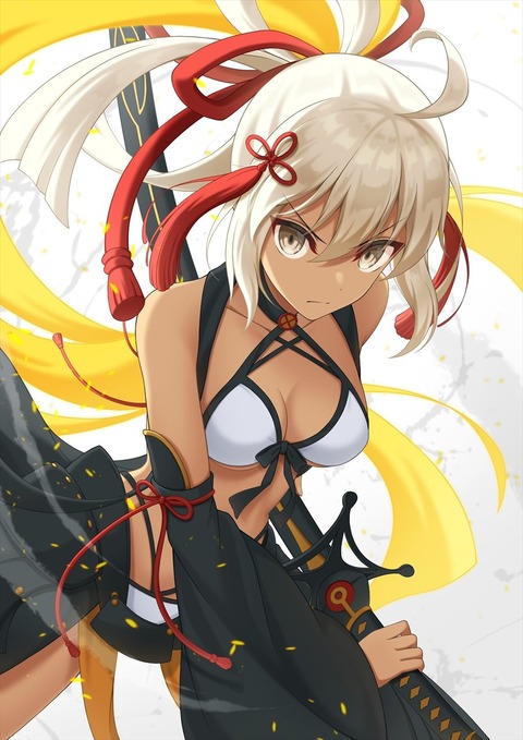 Fgo 松葉もこさんの水着沖田オルタちゃんイラスト 宝具かっこいいよね Fgoまとめ カルデア速報