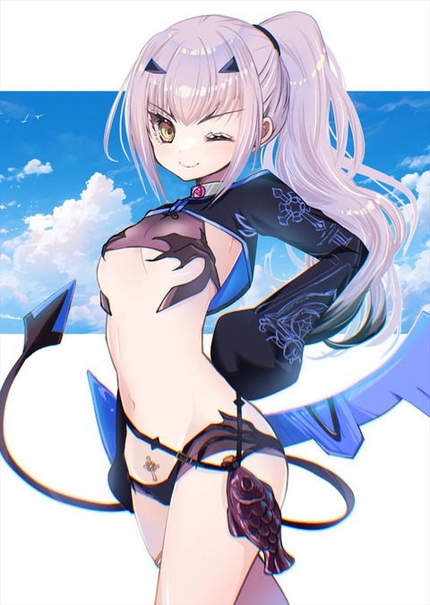 【FGO】水着のメリュジーヌイラスト！！　ウィンクしてるの可愛すぎる////////
