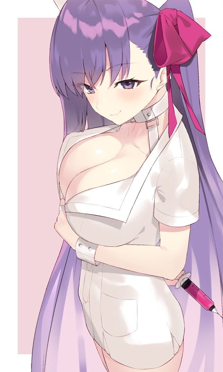 Fgo ナースbbちゃんイラスト 後ろに持ってる注射器が怖すぎるw Fgo ナースbbちゃんイラスト 後ろに持ってる注射器が怖すぎるw