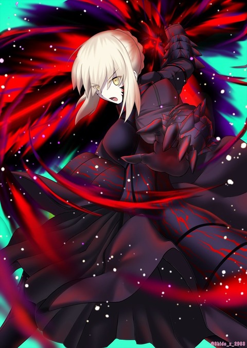 Fgo シドさんの黒王イラスト エクスカリバーモルガン禍々しい