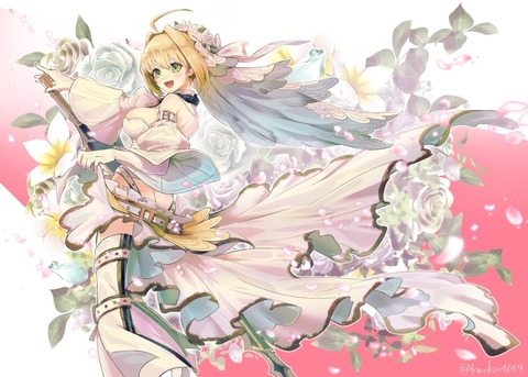 【FGO】ネロブライトイラスト！！ 嫁ネロちゃま美しすぎる///////のサムネイル