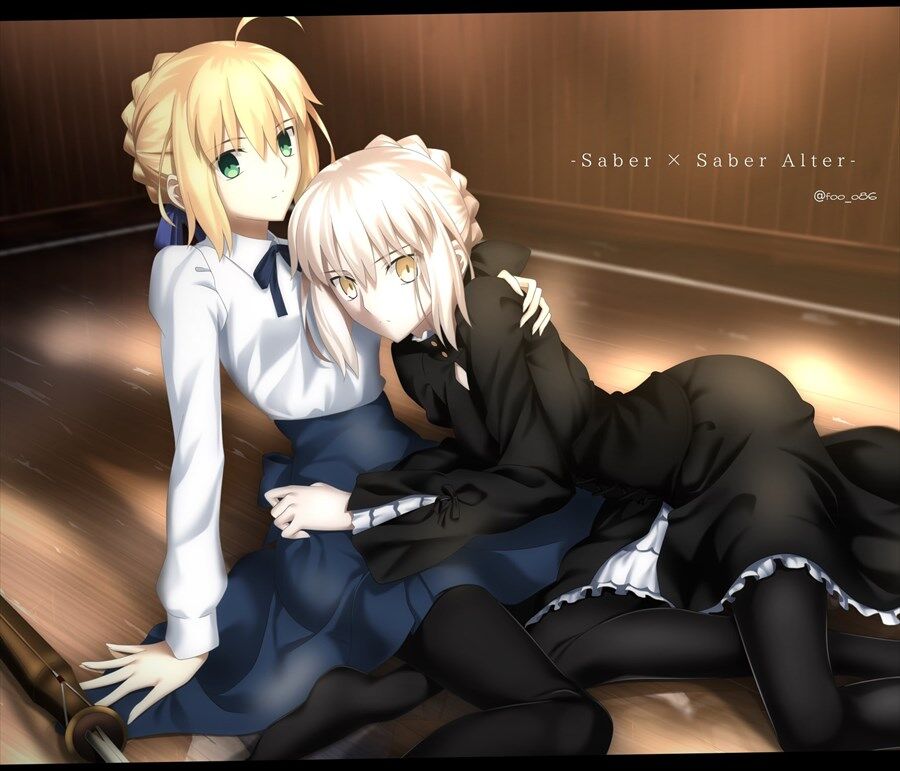 Fgo 黒王を抱き寄せる青王イラスト これは尊すぎるな
