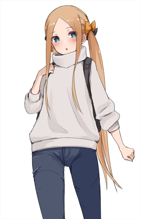 Fgo 秋私服のアビーちゃんイラスト ジーンズアビーちゃん可愛すぎる Fgoまとめ カルデア速報