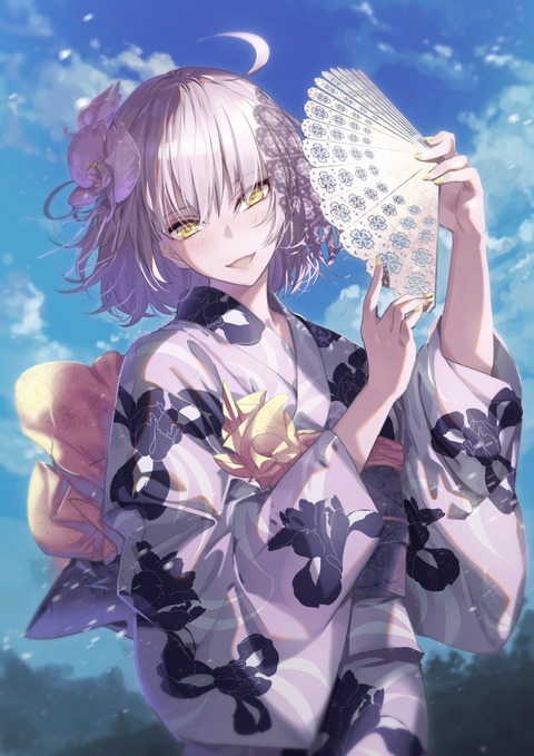 Fgo 浴衣の邪ンヌさんイラスト 扇子を持った邪ンヌすこ Fgoまとめ カルデア速報 Fgo 浴衣の邪ンヌさんイラスト 扇子を持った邪ンヌすこ Fgoまとめ カルデア速報