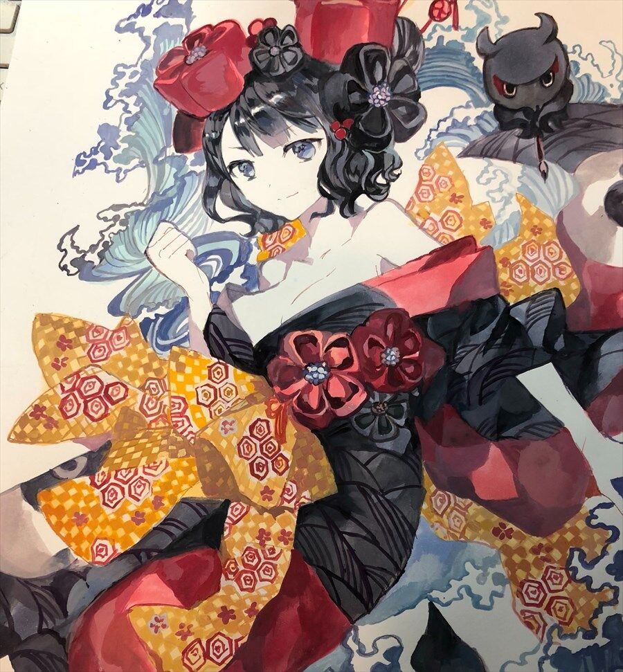 Fgo Riokaさんの手書き北斎ちゃんイラスト デジタルより好き 2chゲームまとめアンテナ Fgo Riokaさんの手書き北斎ちゃんイラスト デジタルより好き 2chゲームまとめアンテナ