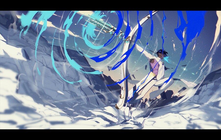 Fgo 口で弓を引くアルジュナイラスト 大英雄ならこんな芸当もお手の物