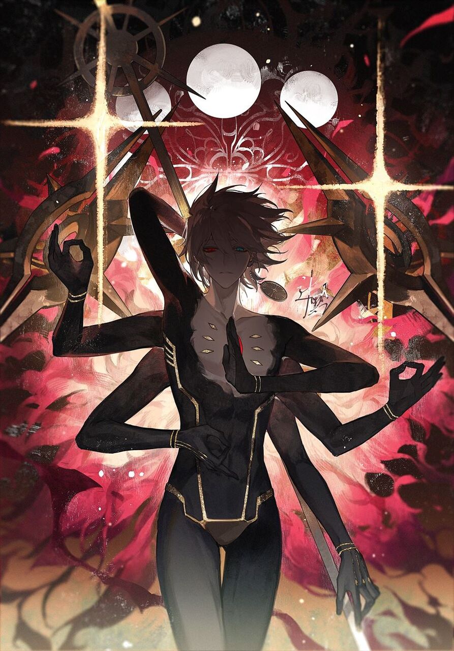 Fgo 多腕カルナさんイラスト 神話の神みたいでかっこいいです