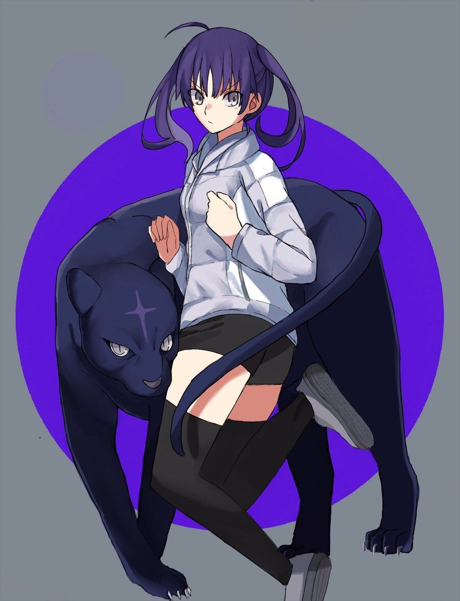 月姫 ういずささんのみおちゃんと黒豹イラスト みおちゃん可愛いよみおちゃん