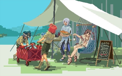 Fgo ドット絵のサマキャン風景イラスト ちゃんと店番やれてるぐっさん偉い Fgoまとめ カルデア速報 Fgo ドット絵のサマキャン風景イラスト ちゃんと店番やれてるぐっさん偉い Fgoまとめ カルデア速報