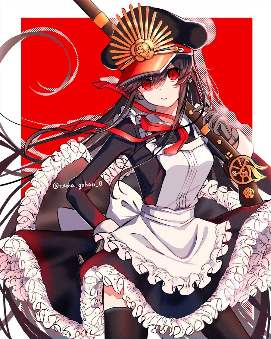Fgo メイド衣装のノッブイラスト メイド衣装 火縄銃の組み合わせすこ