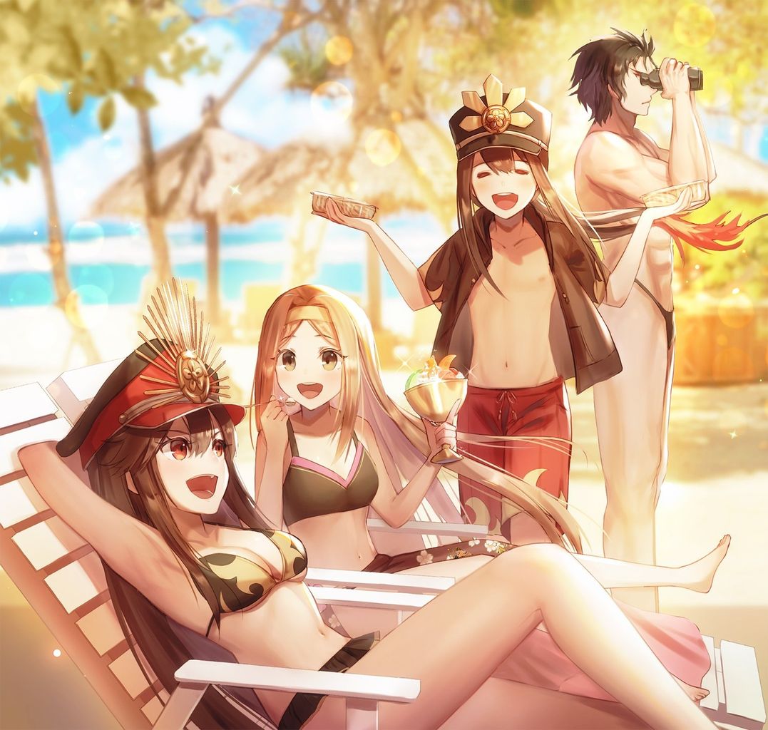 Fgo 水着ぐだぐだ帝都組イラスト 土方さんｗｗｗ