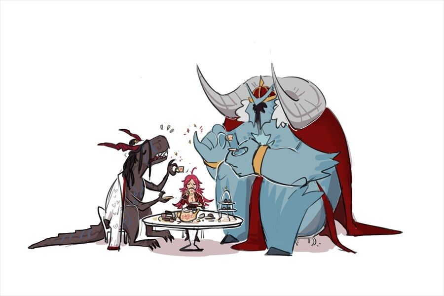 Fgo お茶会する鬼女紅葉 ドレイク イヴァン雷帝 マグカップがめちゃくちゃ小さく見えるなｗ 2chゲームまとめアンテナ