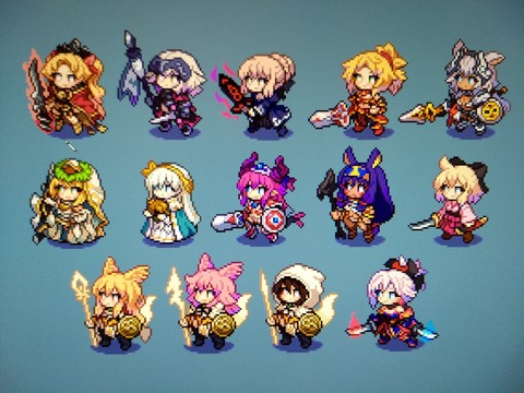 Fgo シロスさんのミニドットサーヴァント達イラスト ドットいいねぇ Fgoまとめ カルデア速報 Fgo シロスさんのミニドットサーヴァント達イラスト ドットいいねぇ Fgoまとめ カルデア速報