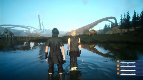 当初のFF15は水中を泳いでた　→　現在のFF15「泳げるかわからない」