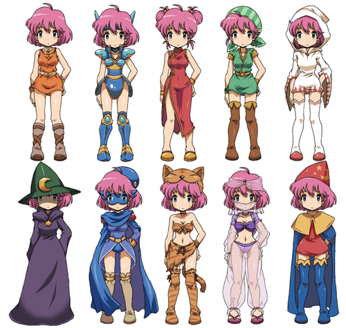 FF5のコスチュームのデザインがかわいい