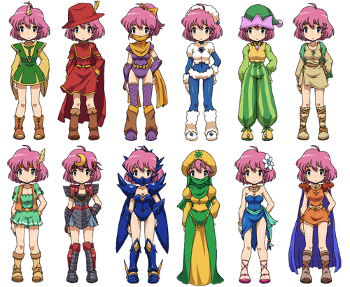 FF5のコスチュームのデザインがかわいい