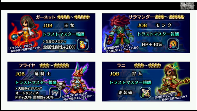 Ffbe ピックアップ付きの新キャラが登場 ガーネット サラマンダー フライヤ ラニ そうてんのffまとめ Ff14 Ffbe