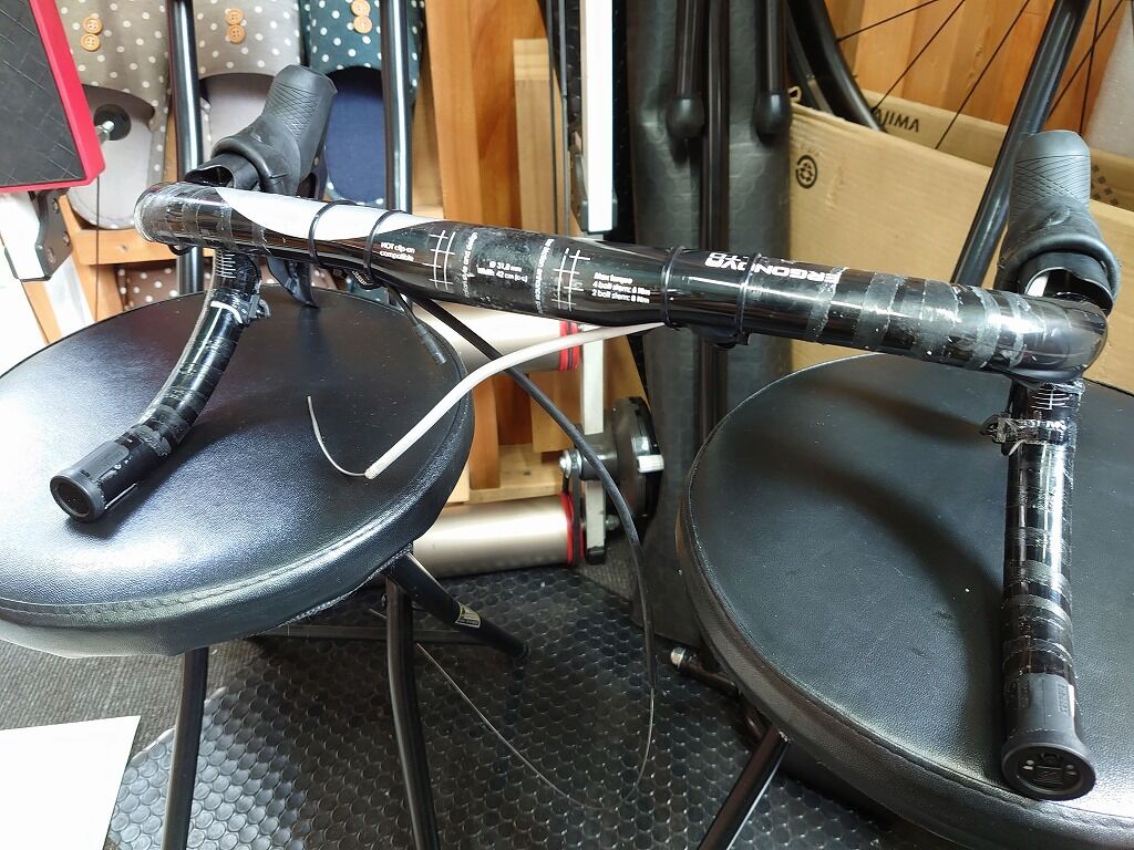 ハンドル交換 3T 旧ERGONOVA 420mm → 新SUPERERGO 380mm : え