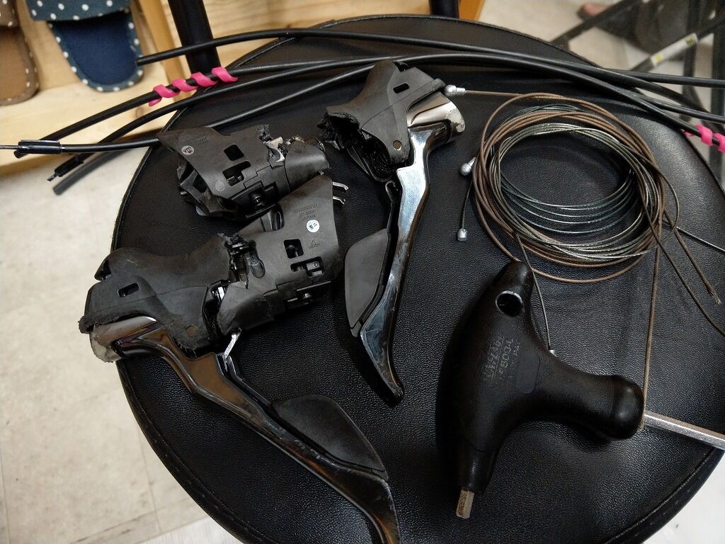 シマノSTI デュアルコントロールレバーの故障と修理 : えふえふぶろぐ