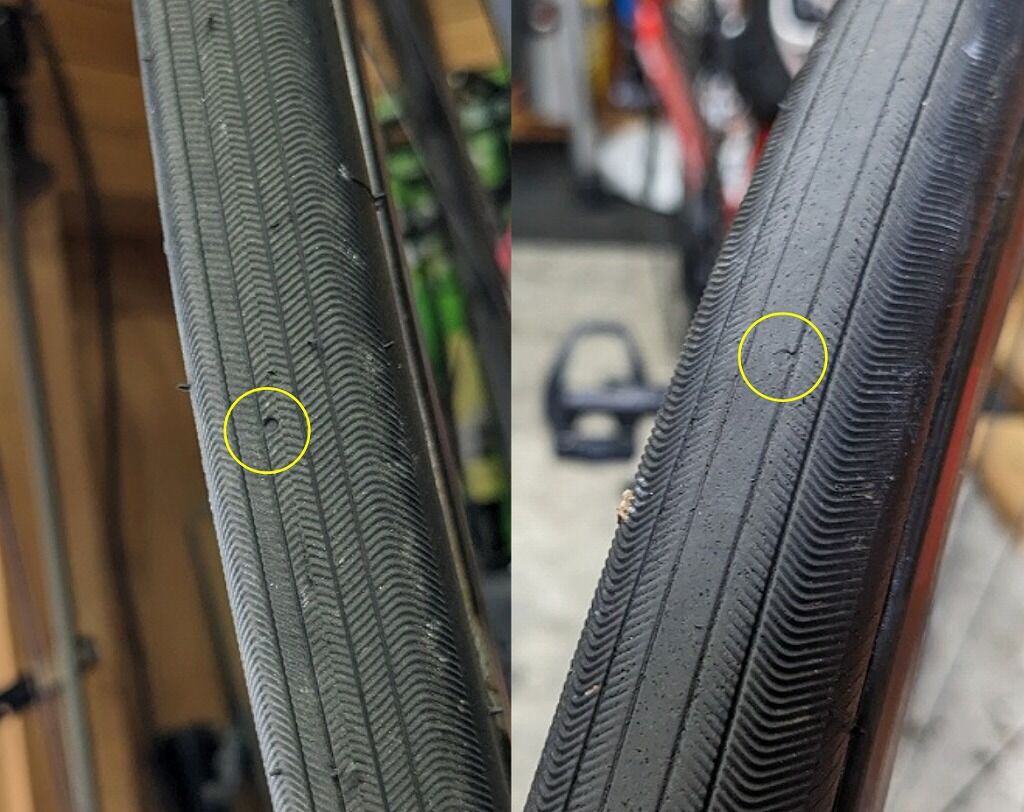 フロントタイヤが交換時期だったのでタイヤ交換をしながら雑記ﾃﾞｽ : え