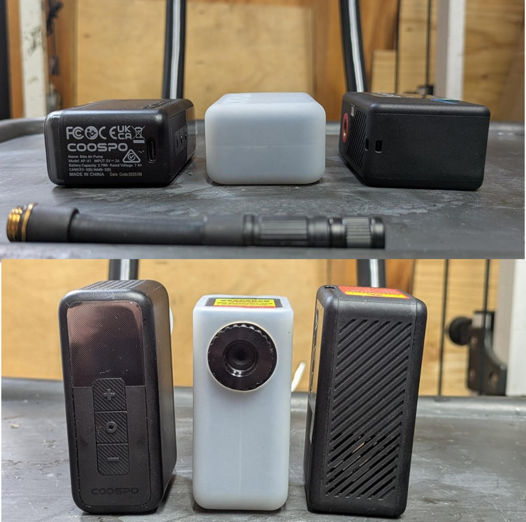 COOSPO X1 120PSI 自転車 携帯電動ポンプ 空気入れ COOSPO X1 120PSI